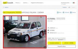 Fiat Cinquecento TROFEO - inserzione
